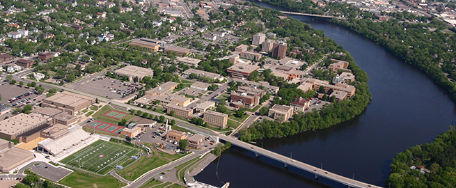 Areal view of St. Cloud State University